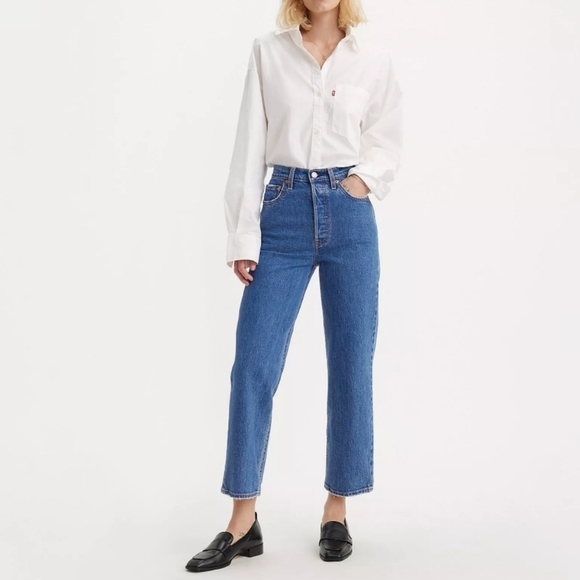 Levi's size 28 high-rise straight ankle - Picture 2 of 2
